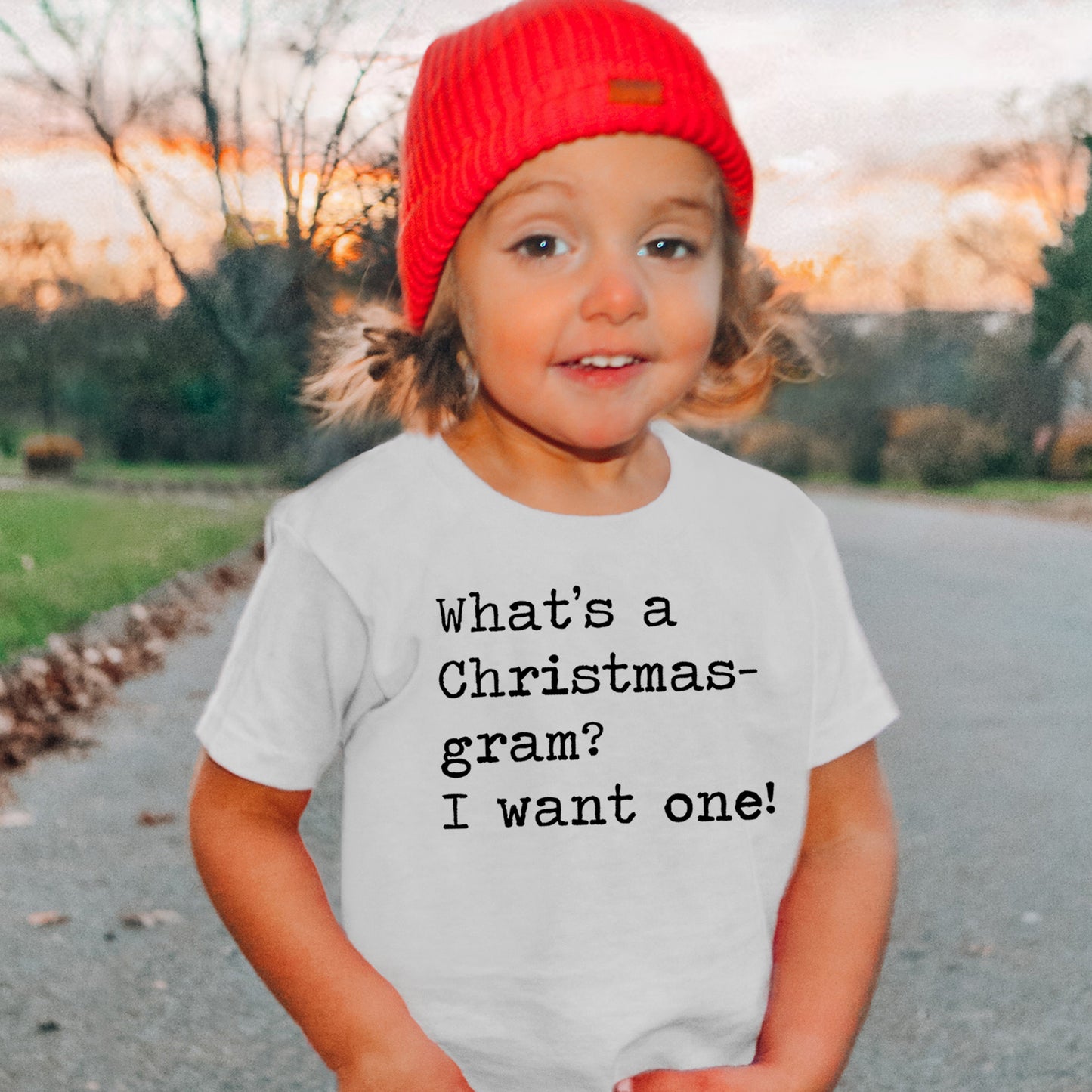 What's A Christmas-gram? I Want One - Short Sleeve Kids Shirt