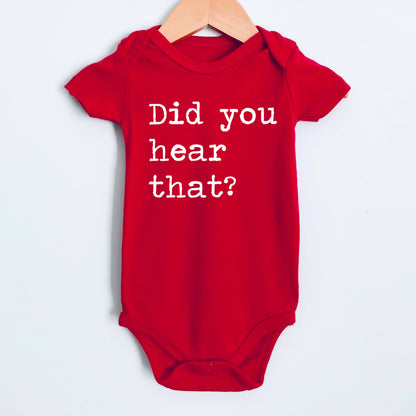 Did You Hear That - Short Sleeve Kids Shirt