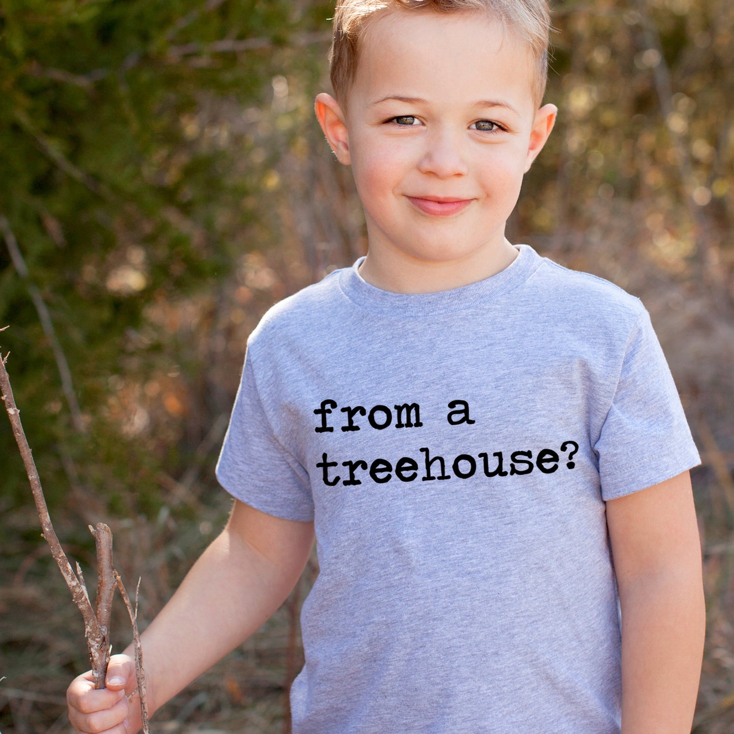 From A Treehouse - Short Sleeve Kids Shirt