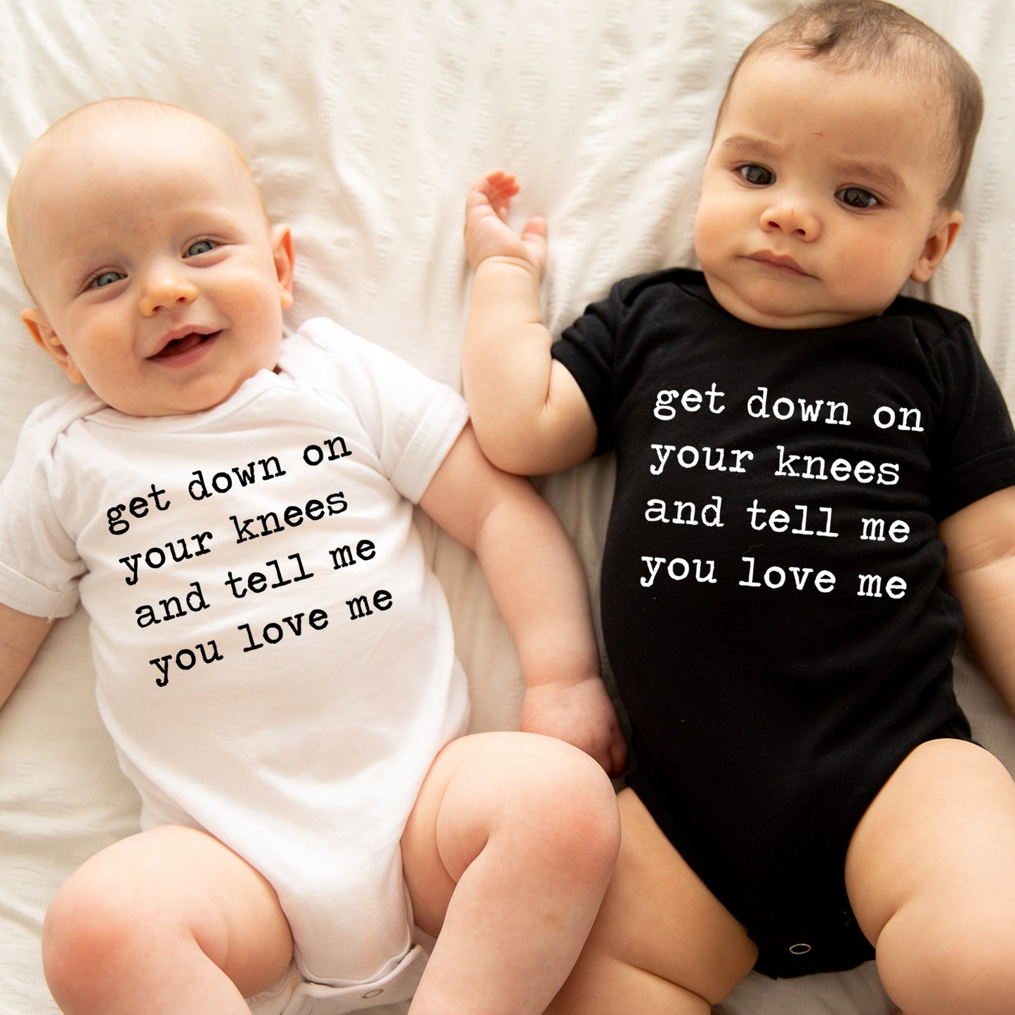 Get Down On Your Kees And Tell Me You Love Me - Short Sleeve Kids Shirt