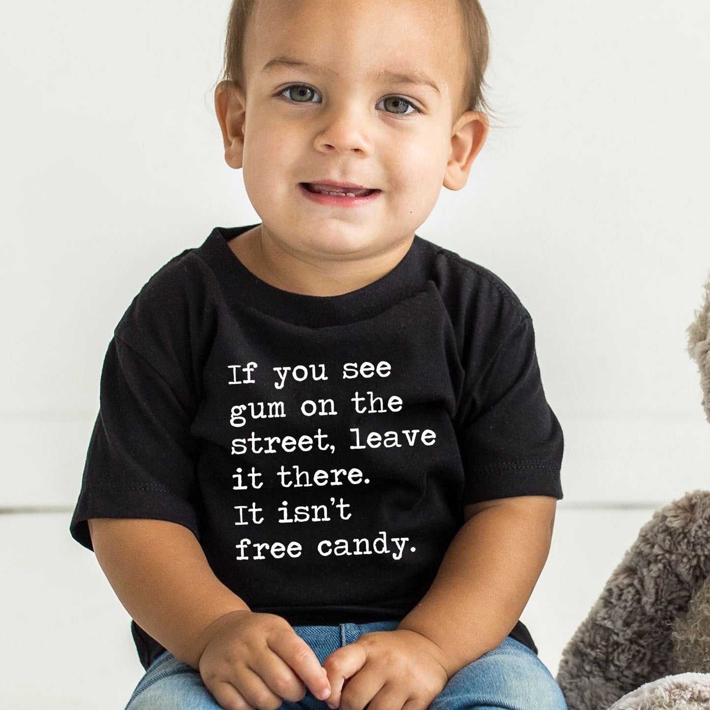 Gum On The Street - Short Sleeve Kids Shirt