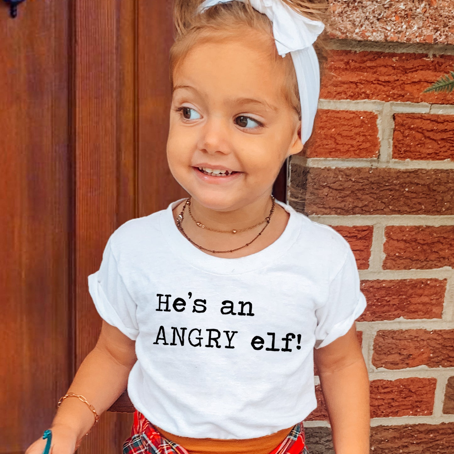 He's An Angry Elf - Short Sleeve Kids Shirt