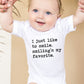 I Just Like To Smile Smiling's My Favorite - Short Sleeve Kids Shirt