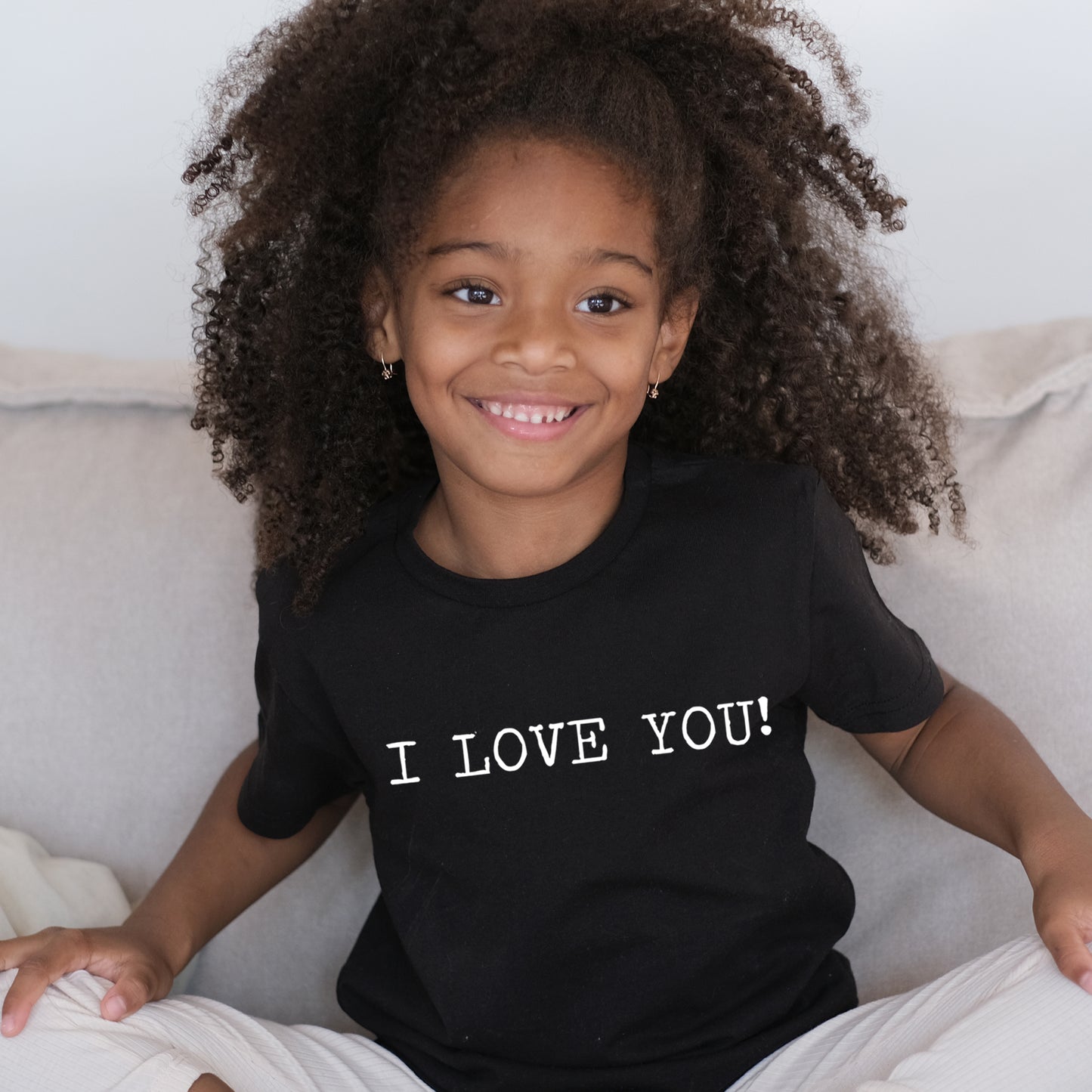 I LOVE YOU - Short Sleeve Kids Shirt