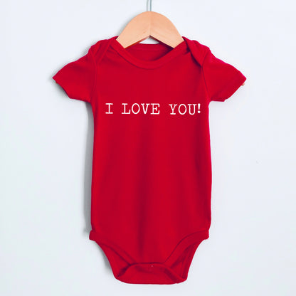 I LOVE YOU - Short Sleeve Kids Shirt