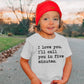 I Love You I'll Call You In Five Minutes - Short Sleeve Kids Shirt