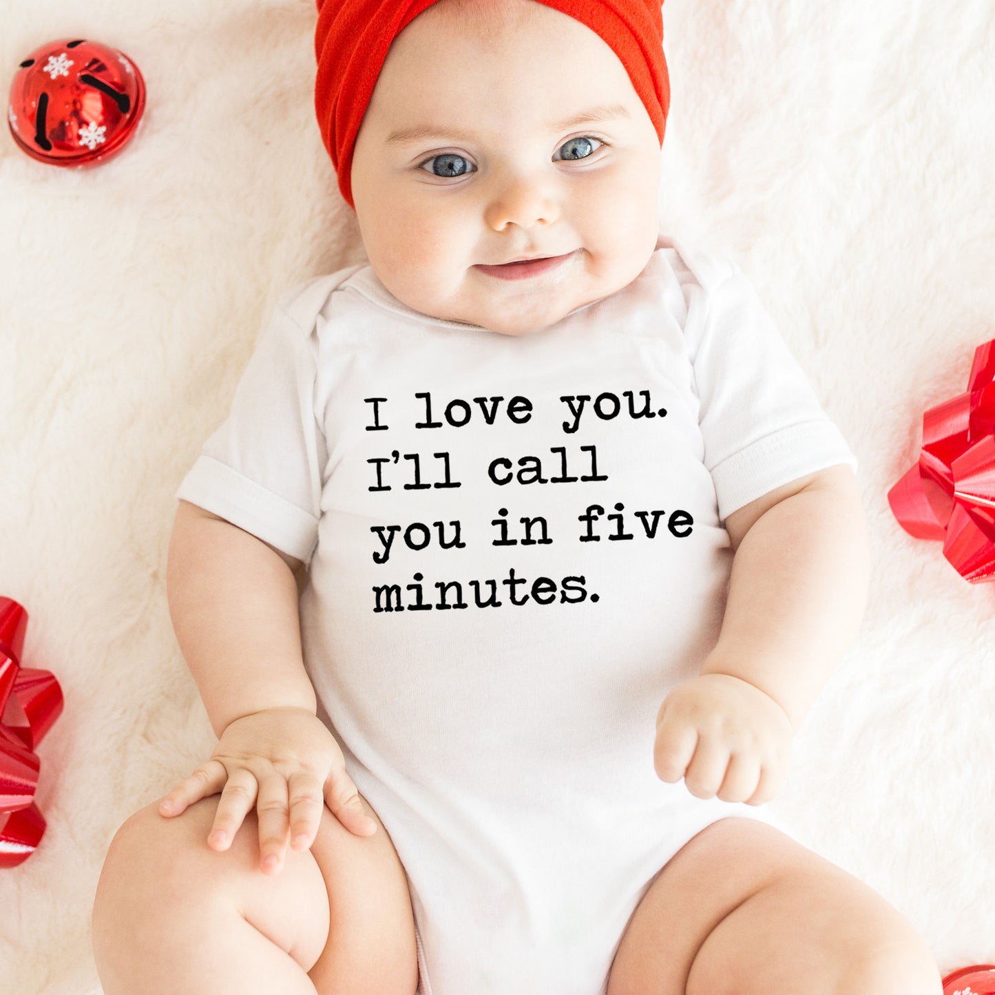 I Love You I'll Call You In Five Minutes - Short Sleeve Kids Shirt