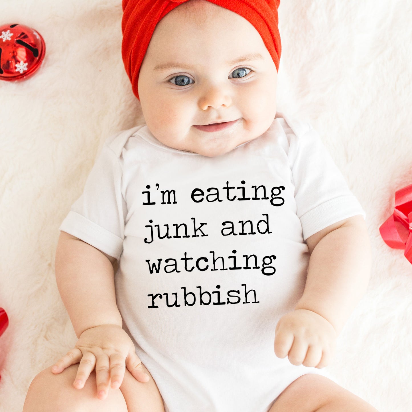 I'm Eating Junk and Watching Rubbish - Short Sleeve Kids Shirt