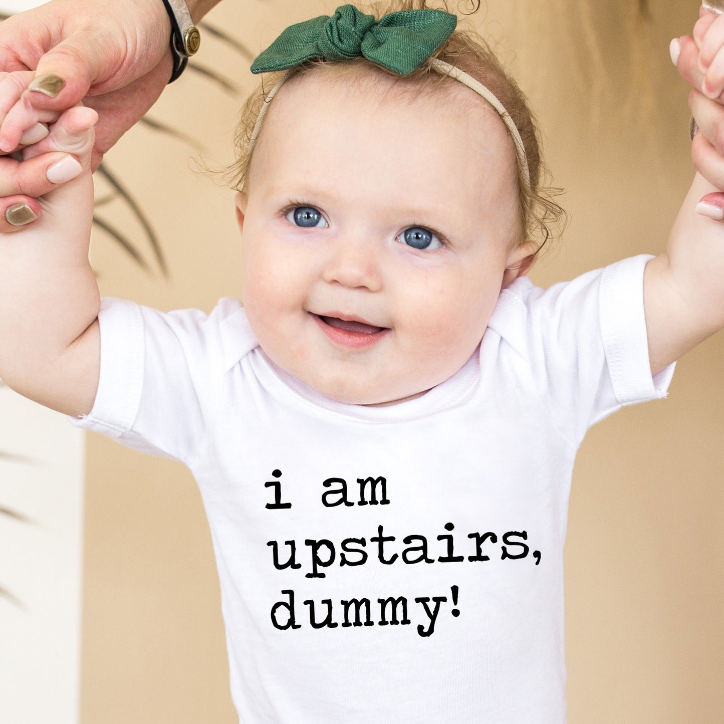 I Am Upstairs Dummy - Short Sleeve Kids Shirt