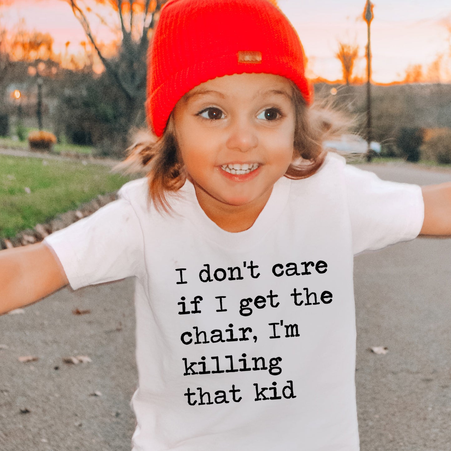 I Don't Care If I Get The Chair I'm Killing That Kid - Short Sleeve Kids Shirt