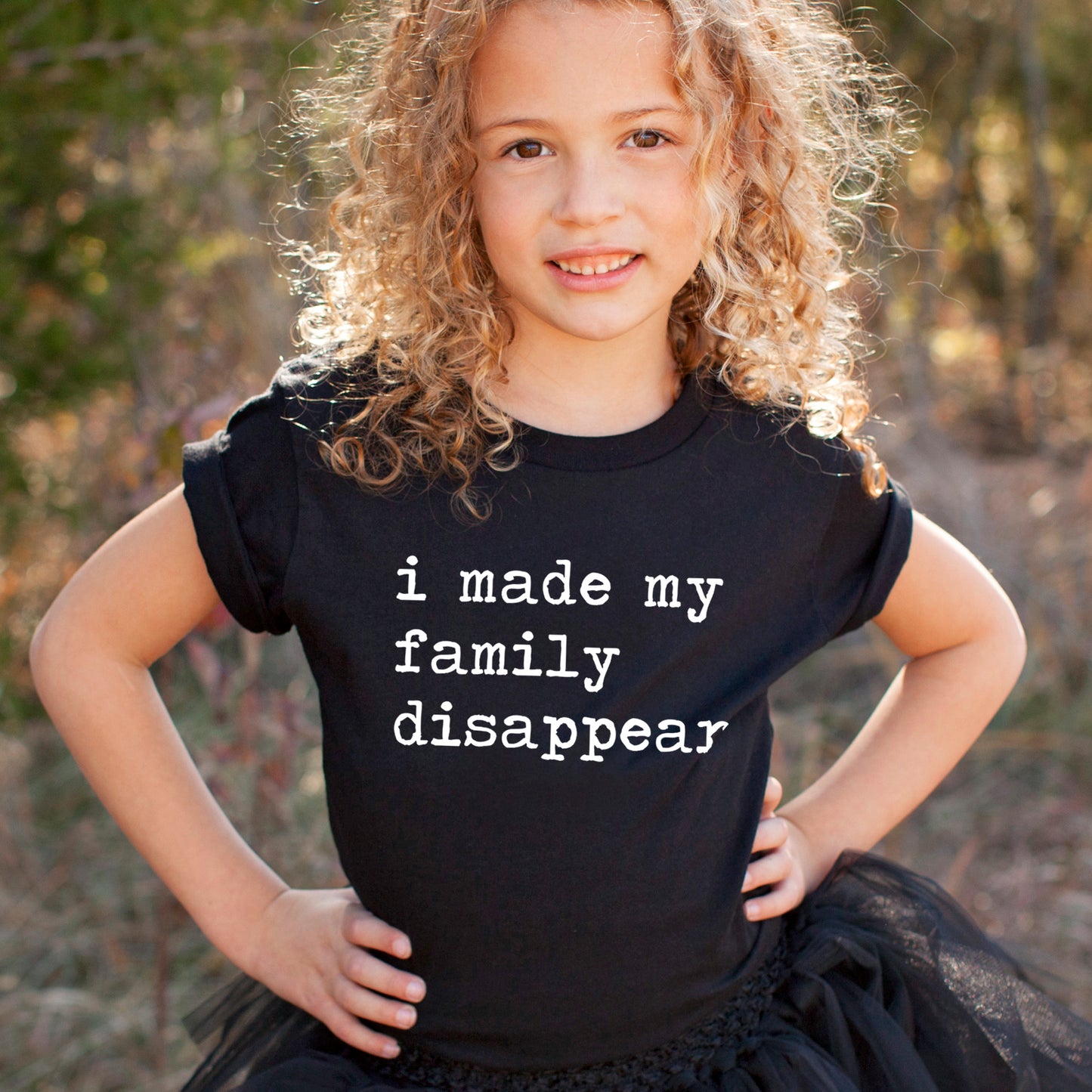 I Made My Family Disappear - Short Sleeve Kids Shirt