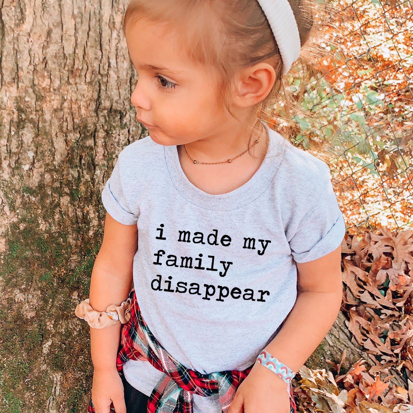 I Made My Family Disappear - Short Sleeve Kids Shirt