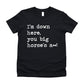 I'm Down Here You Big Horse's A** - Short Sleeve Kids Shirt