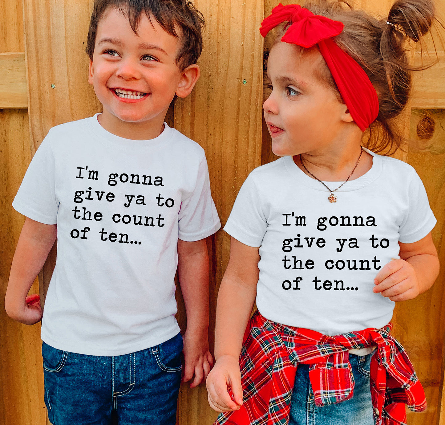 I'm Gonna Give Ya To The Count of Ten - Short Sleeve Kids Shirt