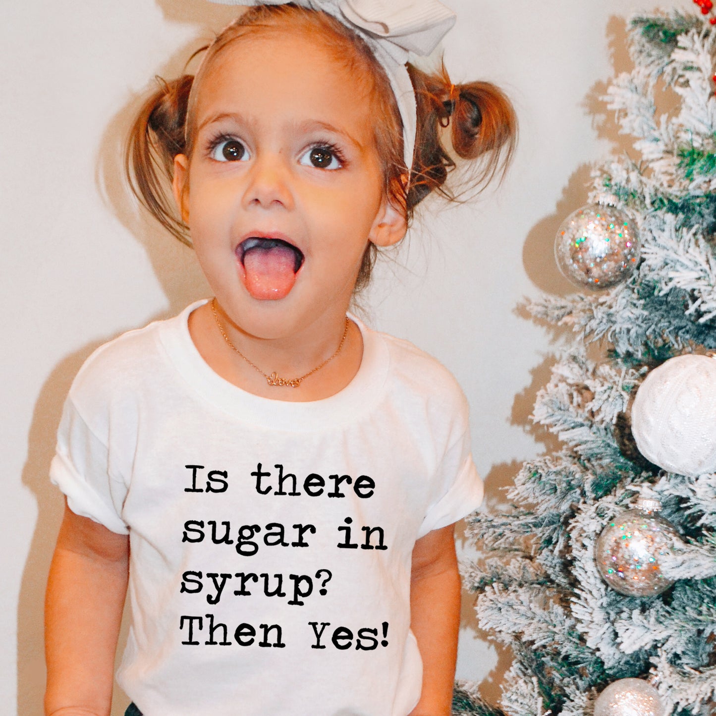 Is There Sugar In Syrup - Short Sleeve Kids Shirt