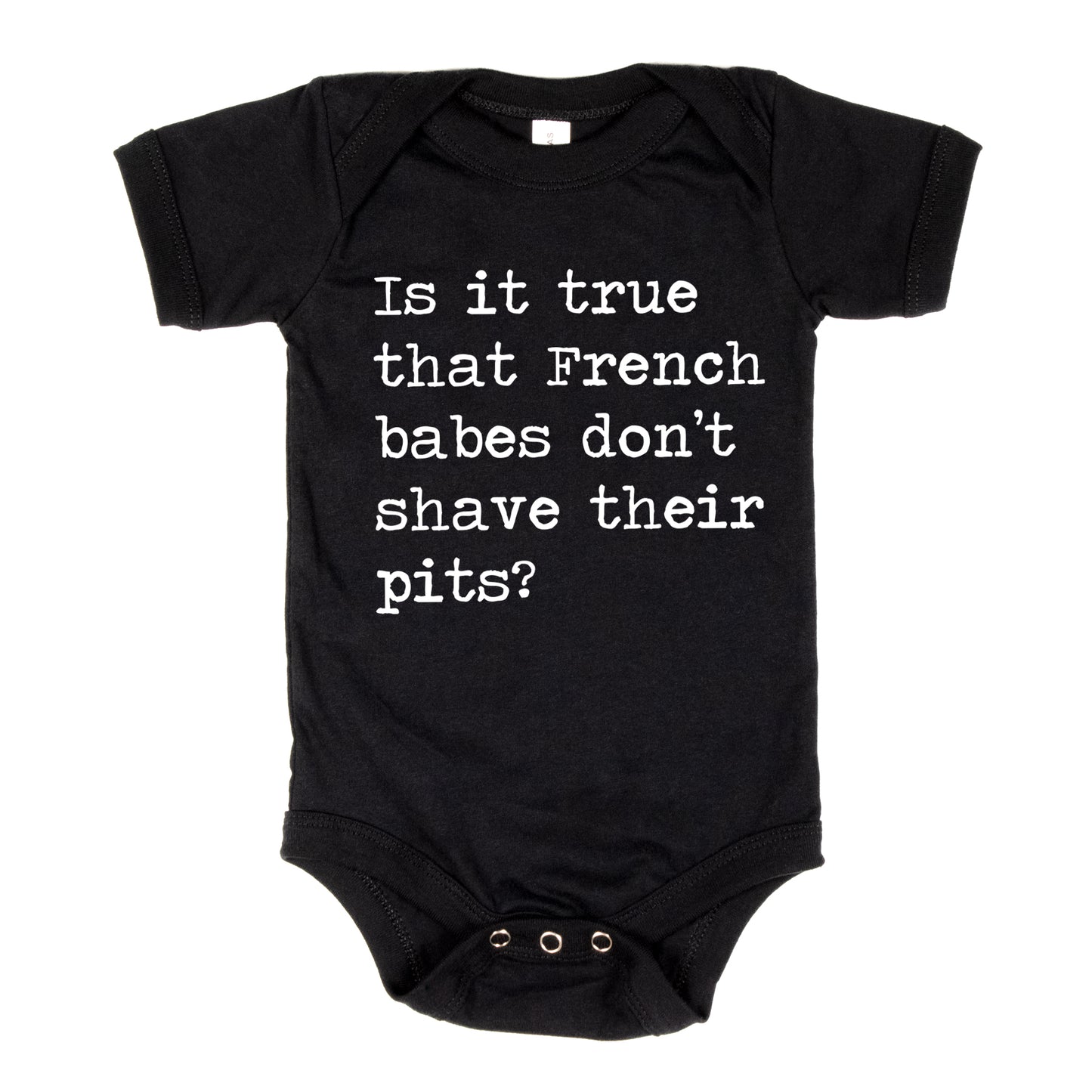 Is It True That French Babes Don't Shave Their Pits - Short Sleeve Kids Shirt