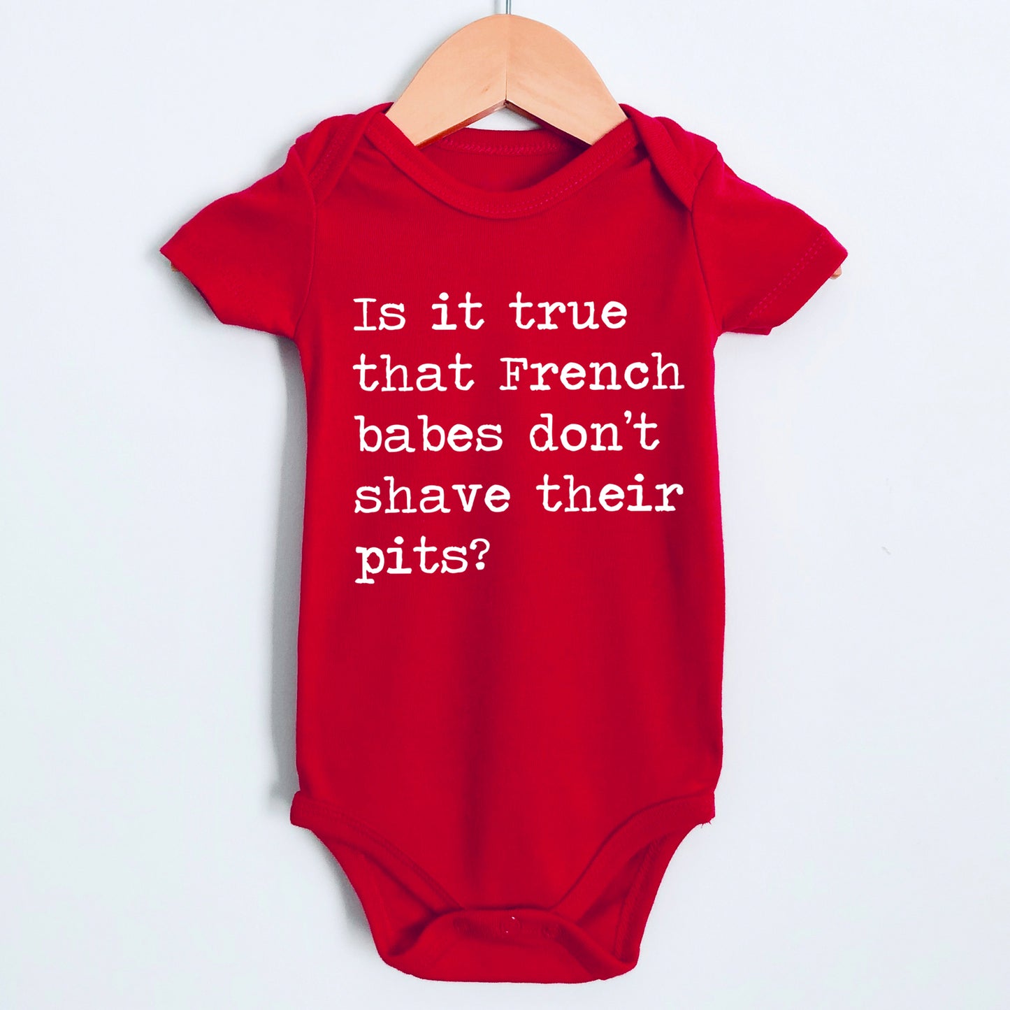 Is It True That French Babes Don't Shave Their Pits - Short Sleeve Kids Shirt