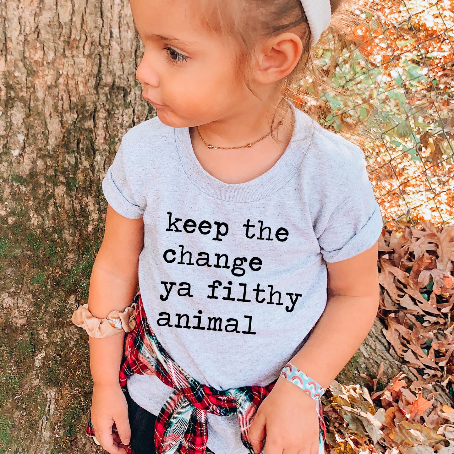 Keep The Change Ya Filthy Animal - Short Sleeve Kids Shirt