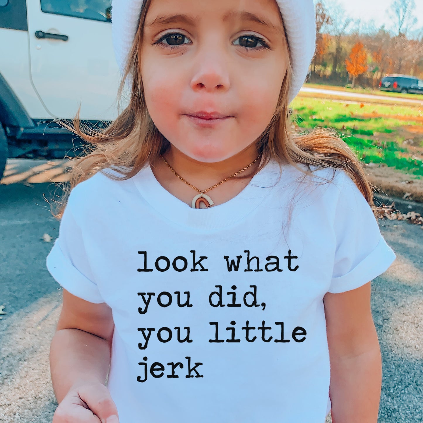 Look What You Did You Little Jerk - Short Sleeve Kids Shirt