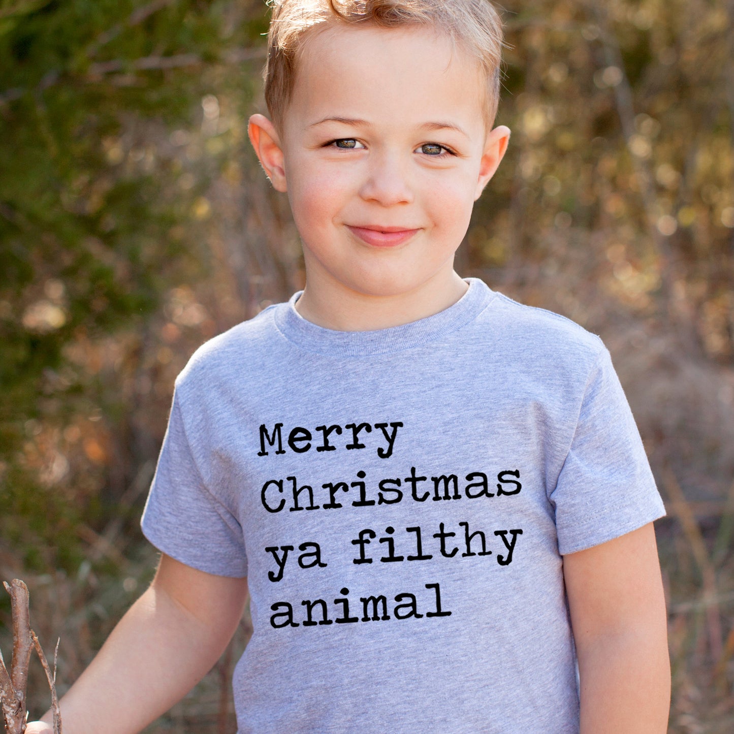 Merry Christmas Ya Filthy Animal - Short Sleeve Kids Shirt