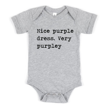 Nice Purple Dress Very Purpley - Short Sleeve Kids Shirt