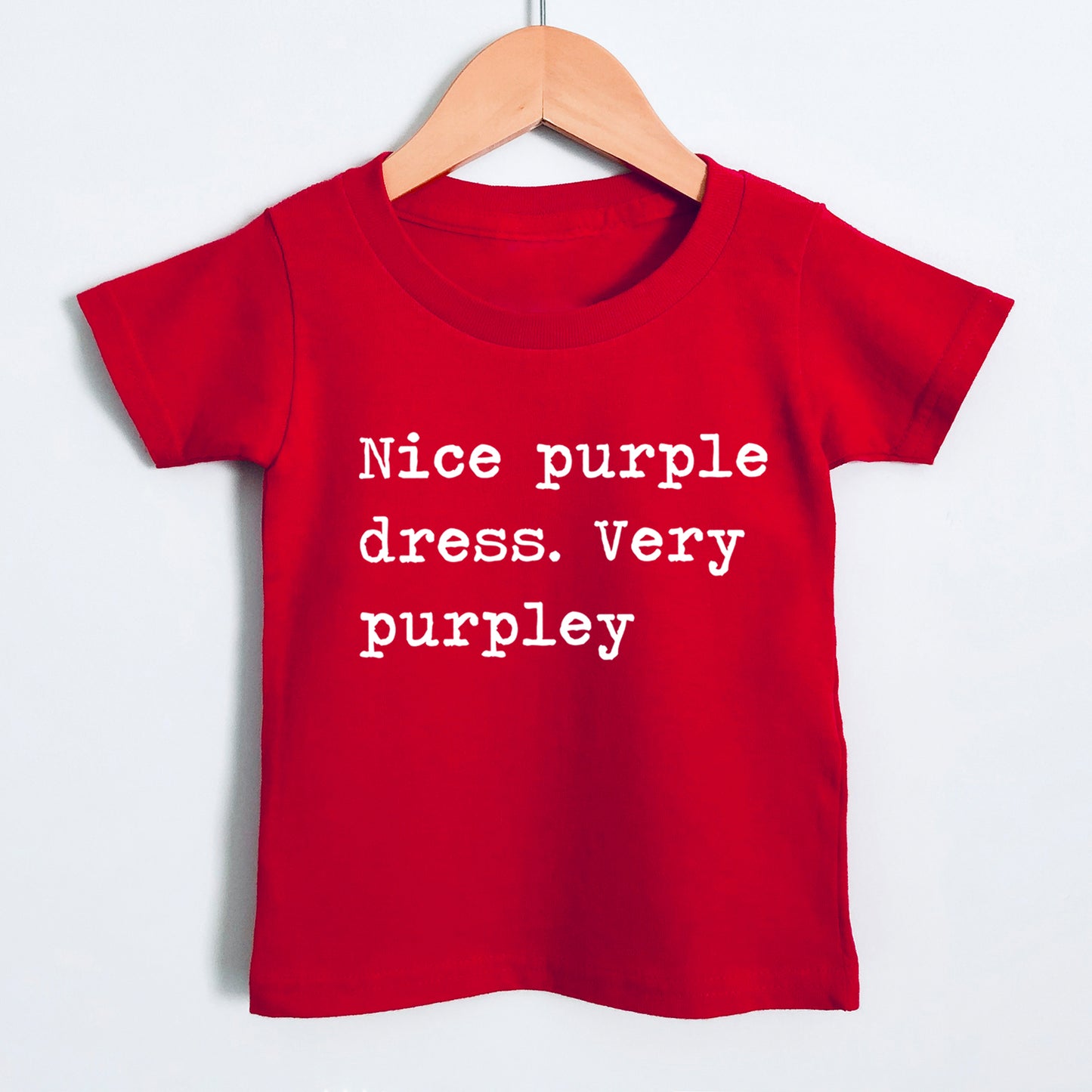 Nice Purple Dress Very Purpley - Short Sleeve Kids Shirt