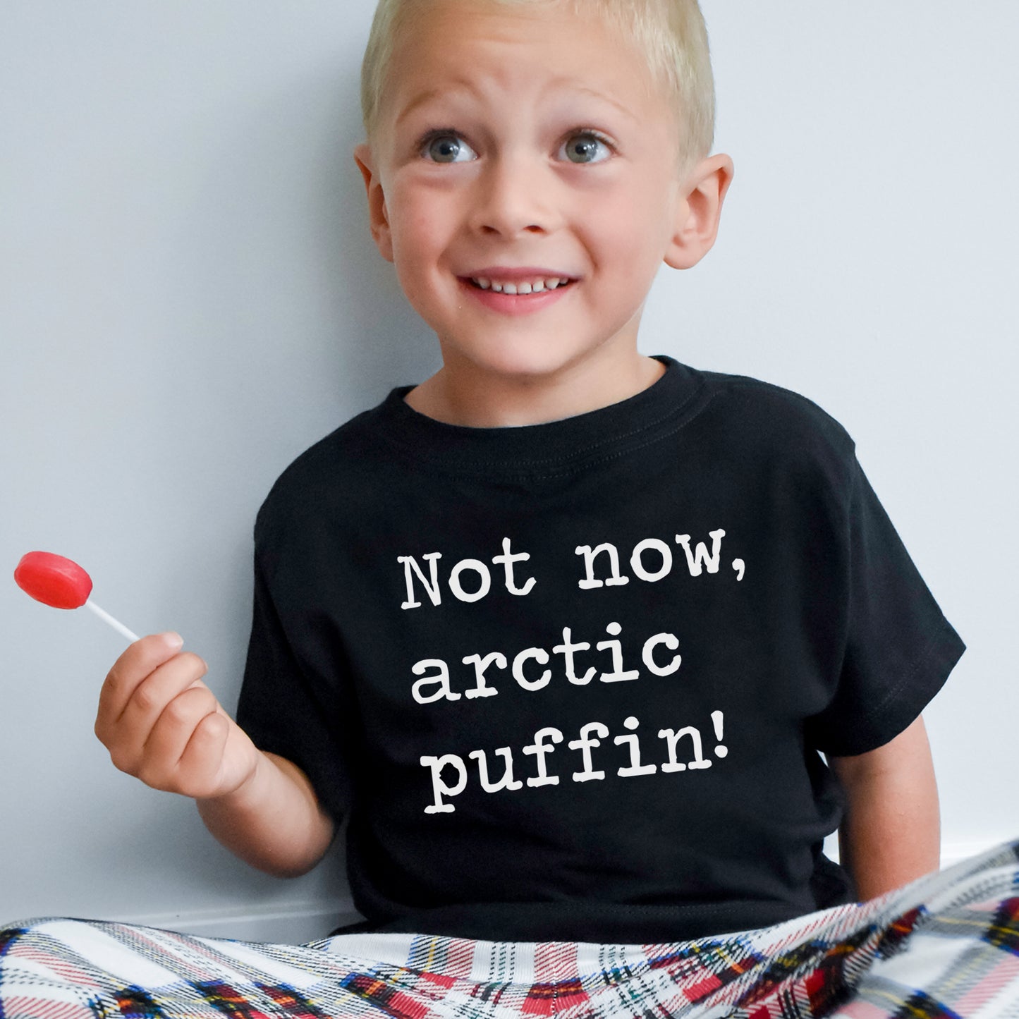 Not Now Arctic Puffin - Short Sleeve Kids Shirt