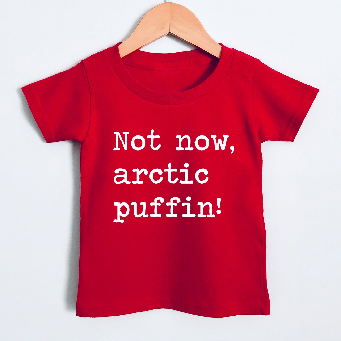 Not Now Arctic Puffin - Short Sleeve Kids Shirt