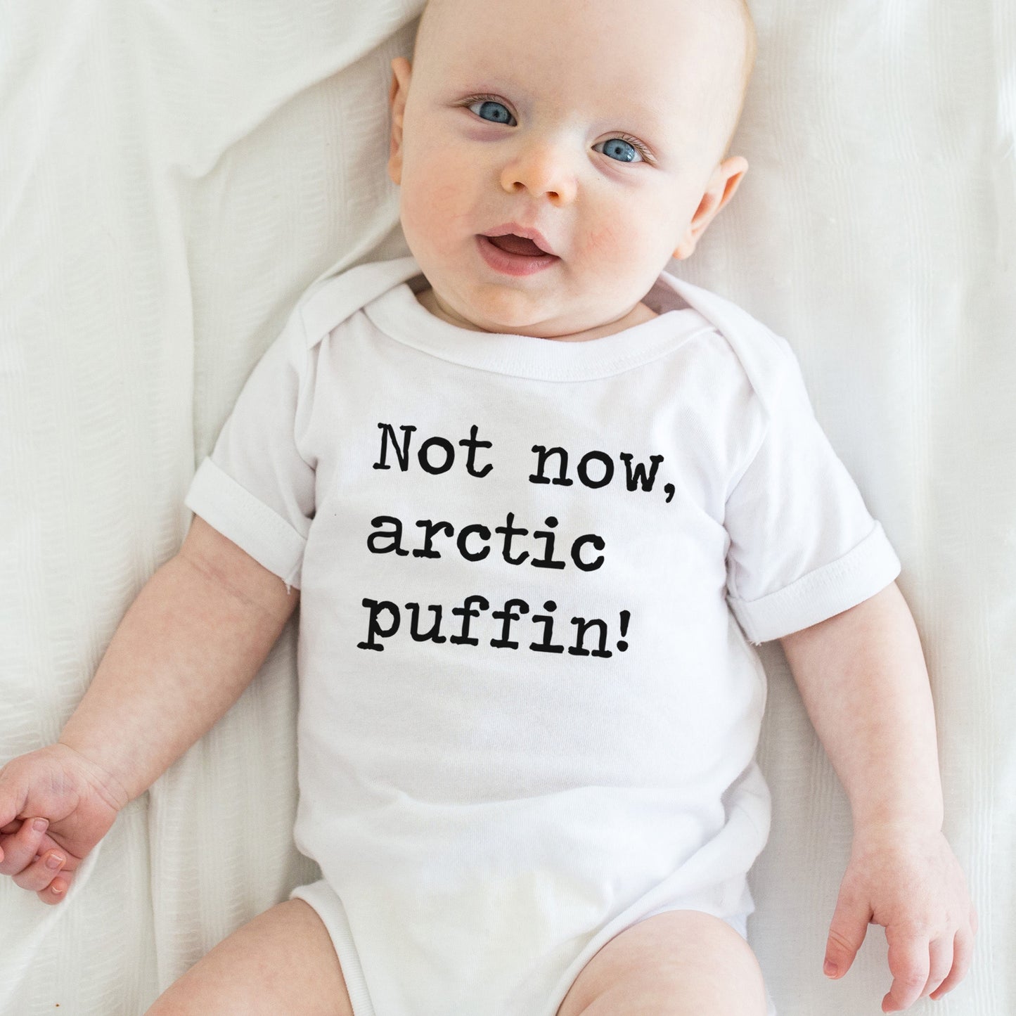 Not Now Arctic Puffin - Short Sleeve Kids Shirt