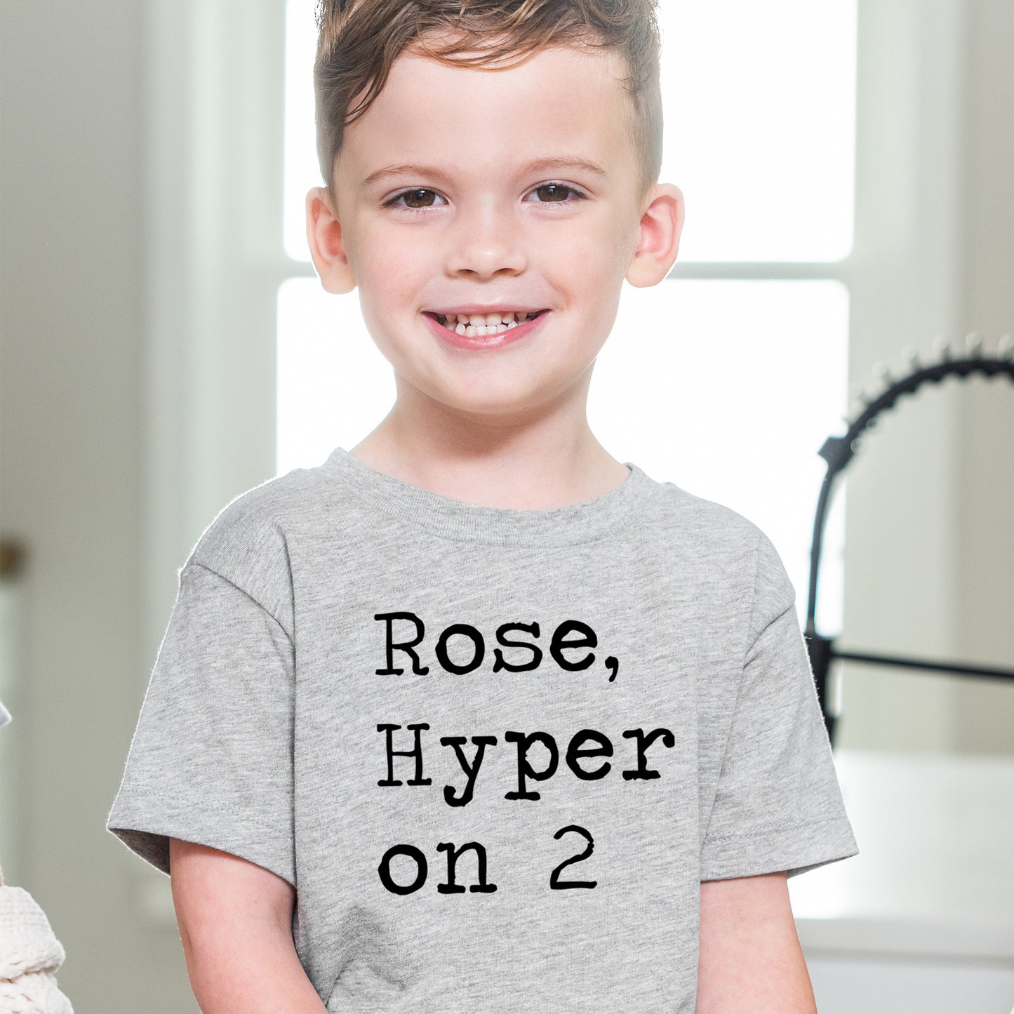 Rose Hyper on 2 - Short Sleeve Kids Shirt