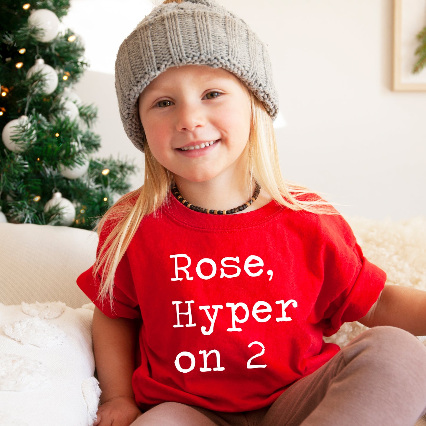 Rose Hyper on 2 - Short Sleeve Kids Shirt