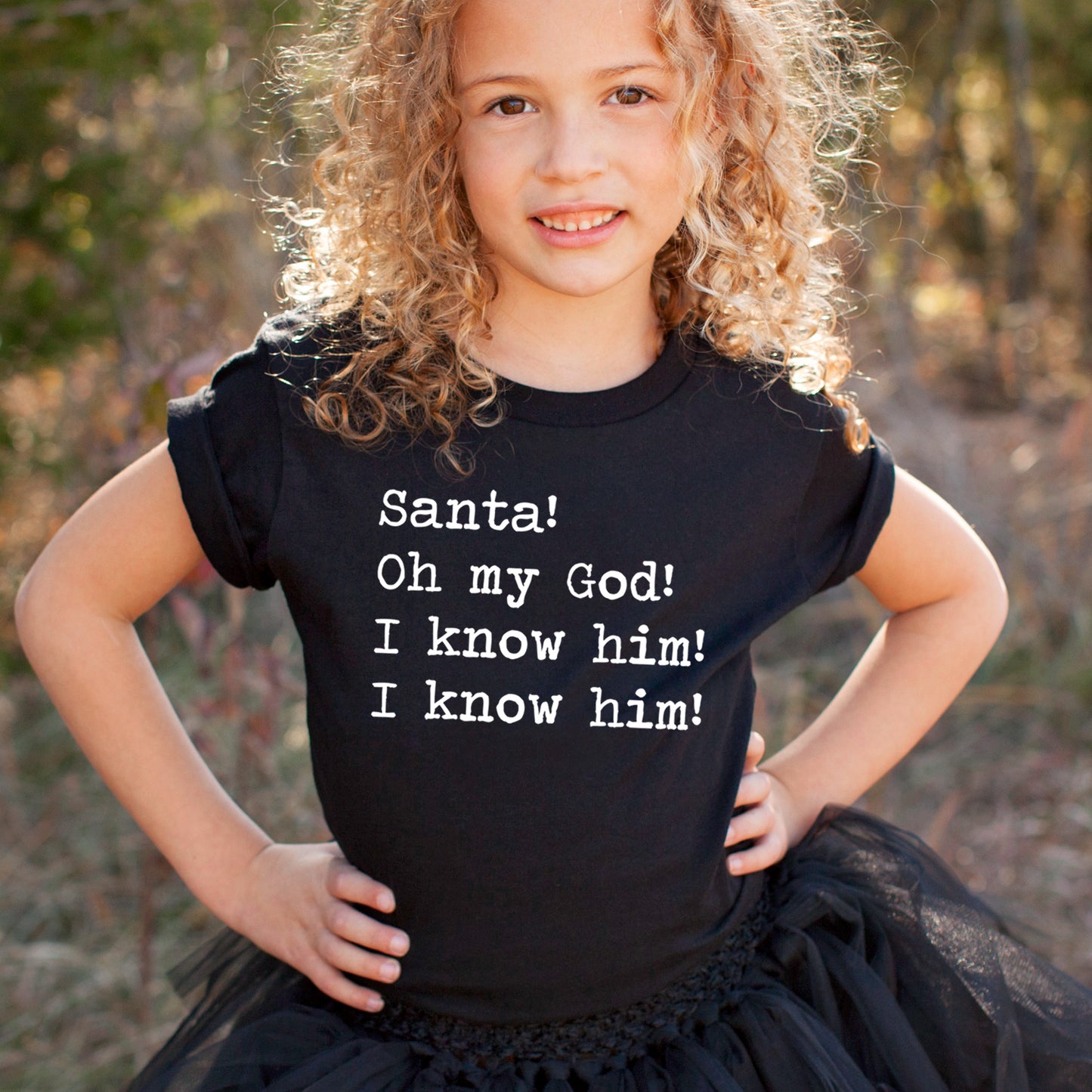 Santa I Know Him - Short Sleeve Kids Shirt