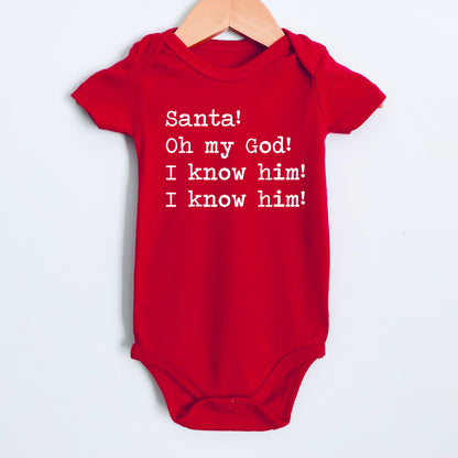 Santa I Know Him - Short Sleeve Kids Shirt