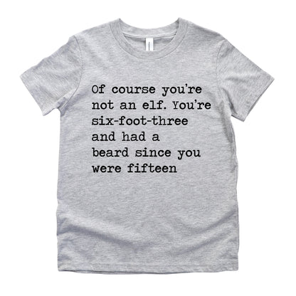 Six Foot Three - Short Sleeve Kids Shirt