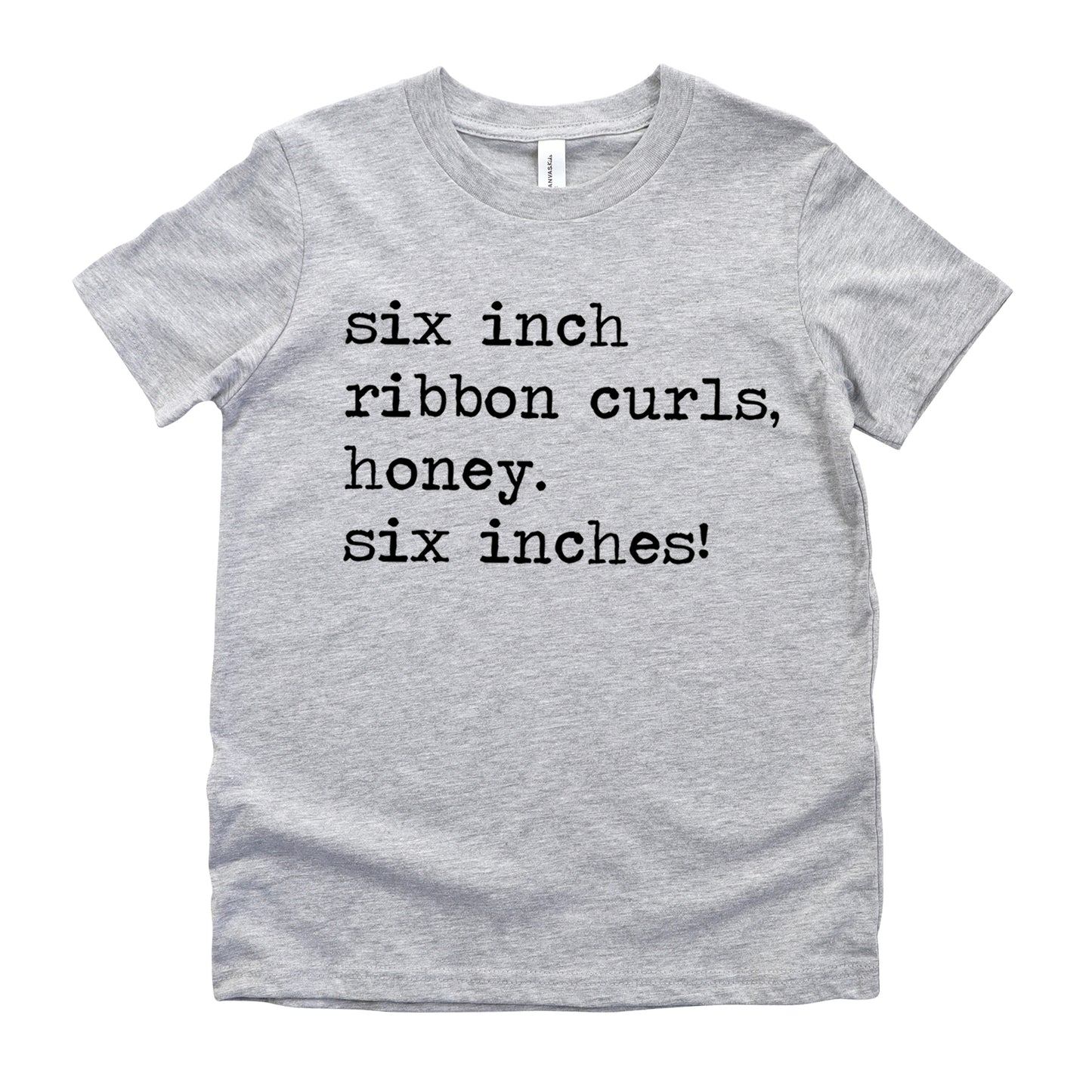 Six Inch Ribbon Curls Honey - Short Sleeve Kids Shirt