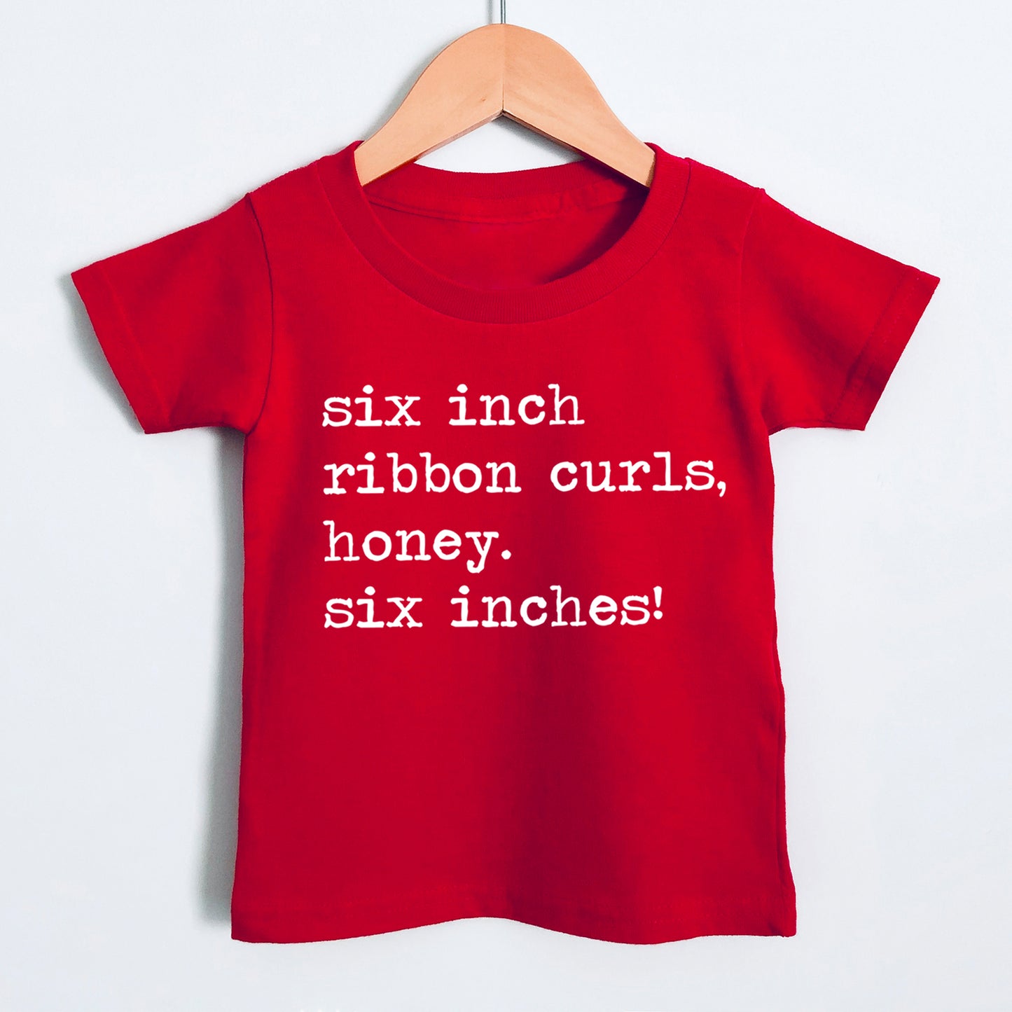 Six Inch Ribbon Curls Honey - Short Sleeve Kids Shirt