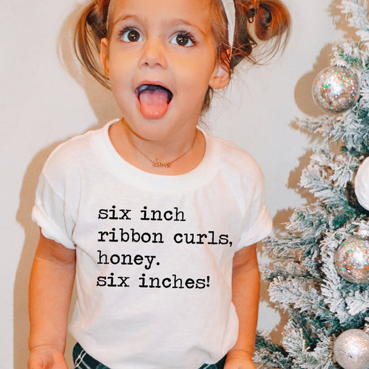 Six Inch Ribbon Curls Honey - Short Sleeve Kids Shirt