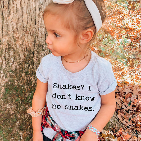 Snakes I Don't Know No Snakes - Short Sleeve Kids Shirt