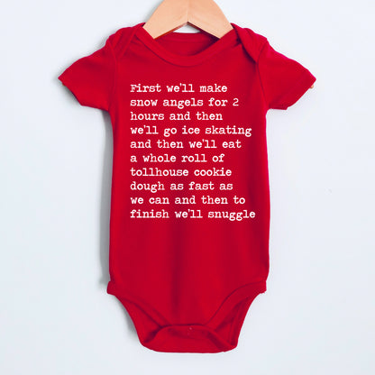 And To Finish We'll Snuggle - Short Sleeve Kids Shirt