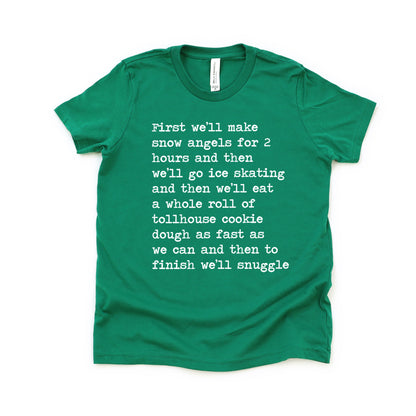 And To Finish We'll Snuggle - Short Sleeve Kids Shirt
