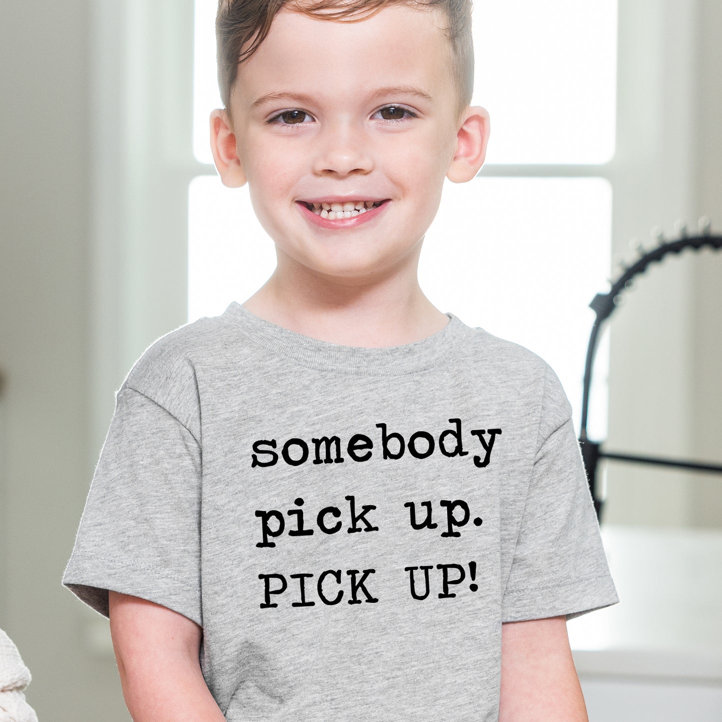 Somebody Pick Up - Short Sleeve Kids Shirt