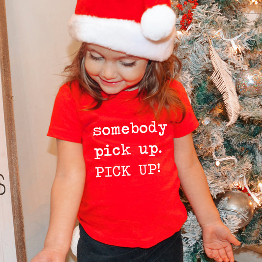 Somebody Pick Up - Short Sleeve Kids Shirt