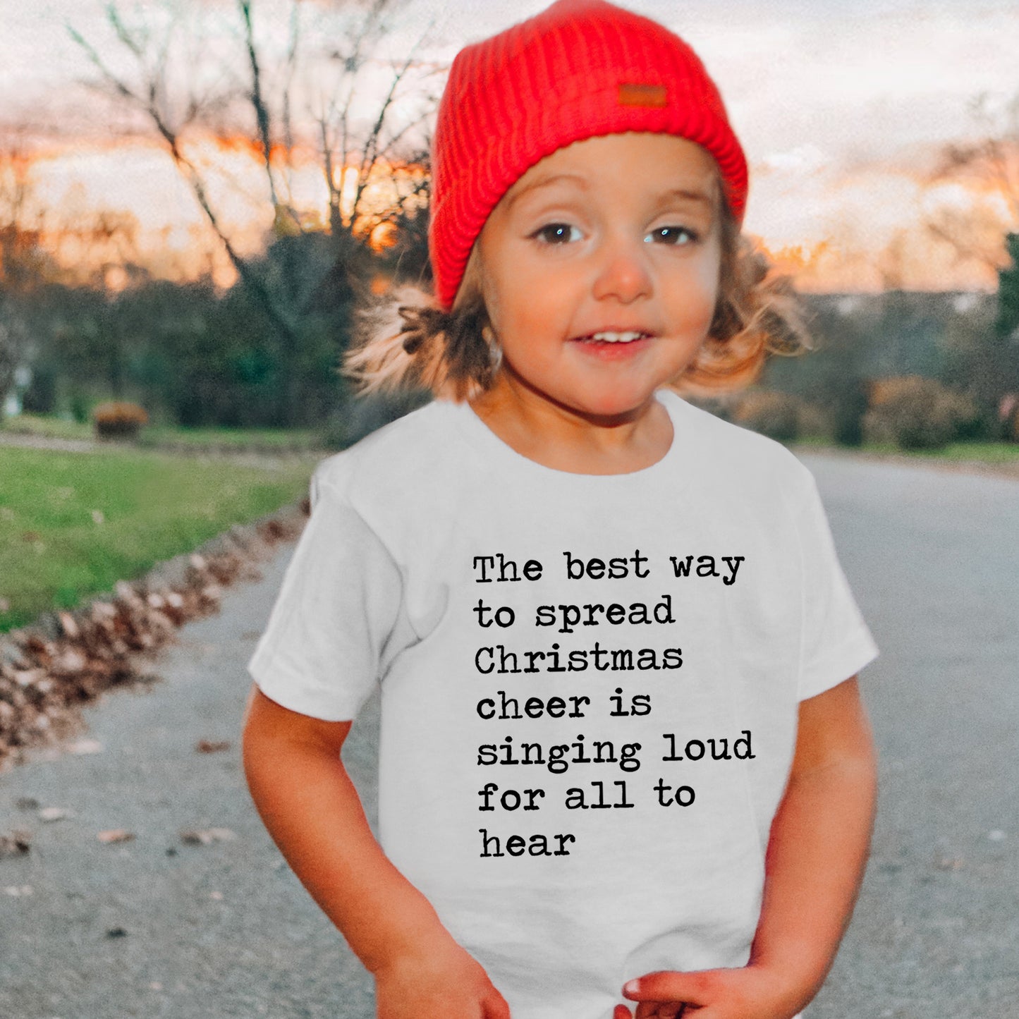 The Best Way To Spread Christmas Cheer Is Singing Loud For All To Hear - Short Sleeve Kids Shirt