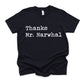 Thanks Mr Narwhal - Short Sleeve Kids Shirt