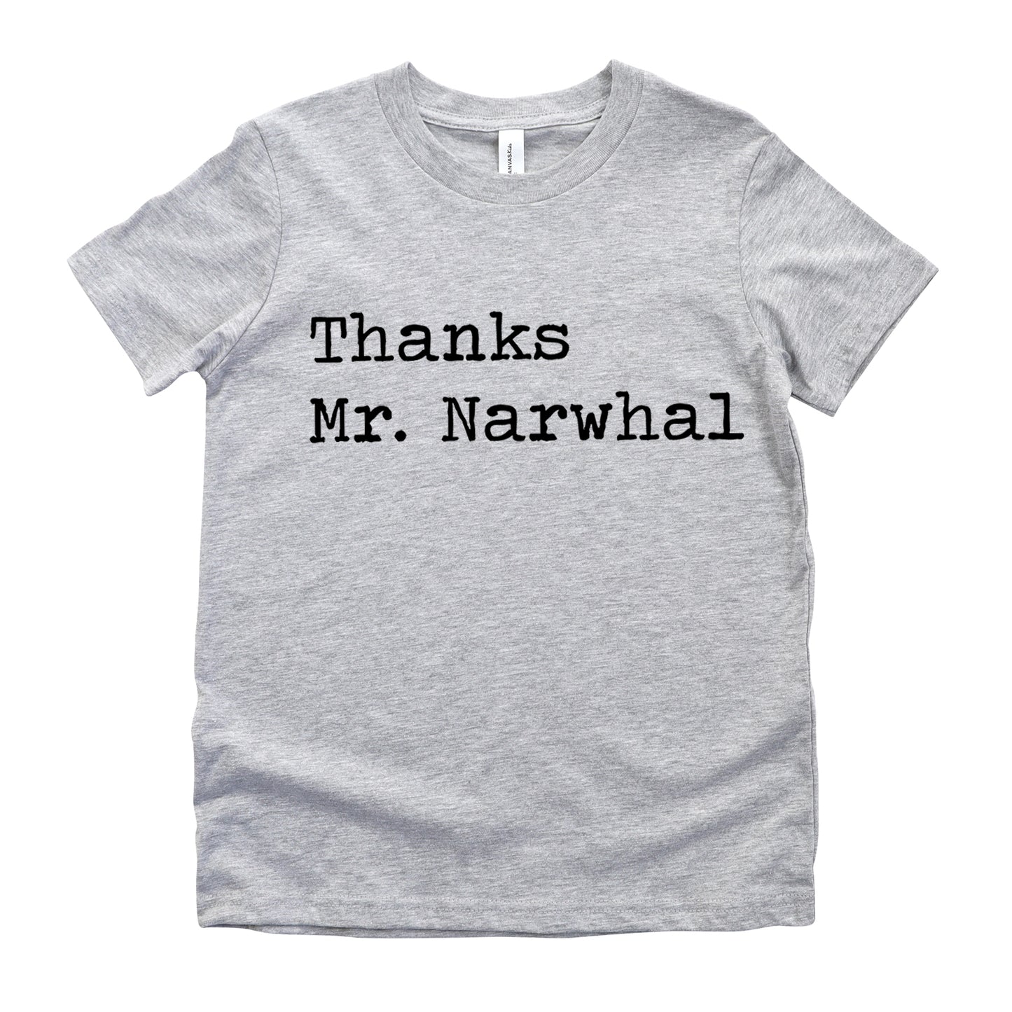 Thanks Mr Narwhal - Short Sleeve Kids Shirt