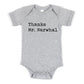 Thanks Mr Narwhal - Short Sleeve Kids Shirt