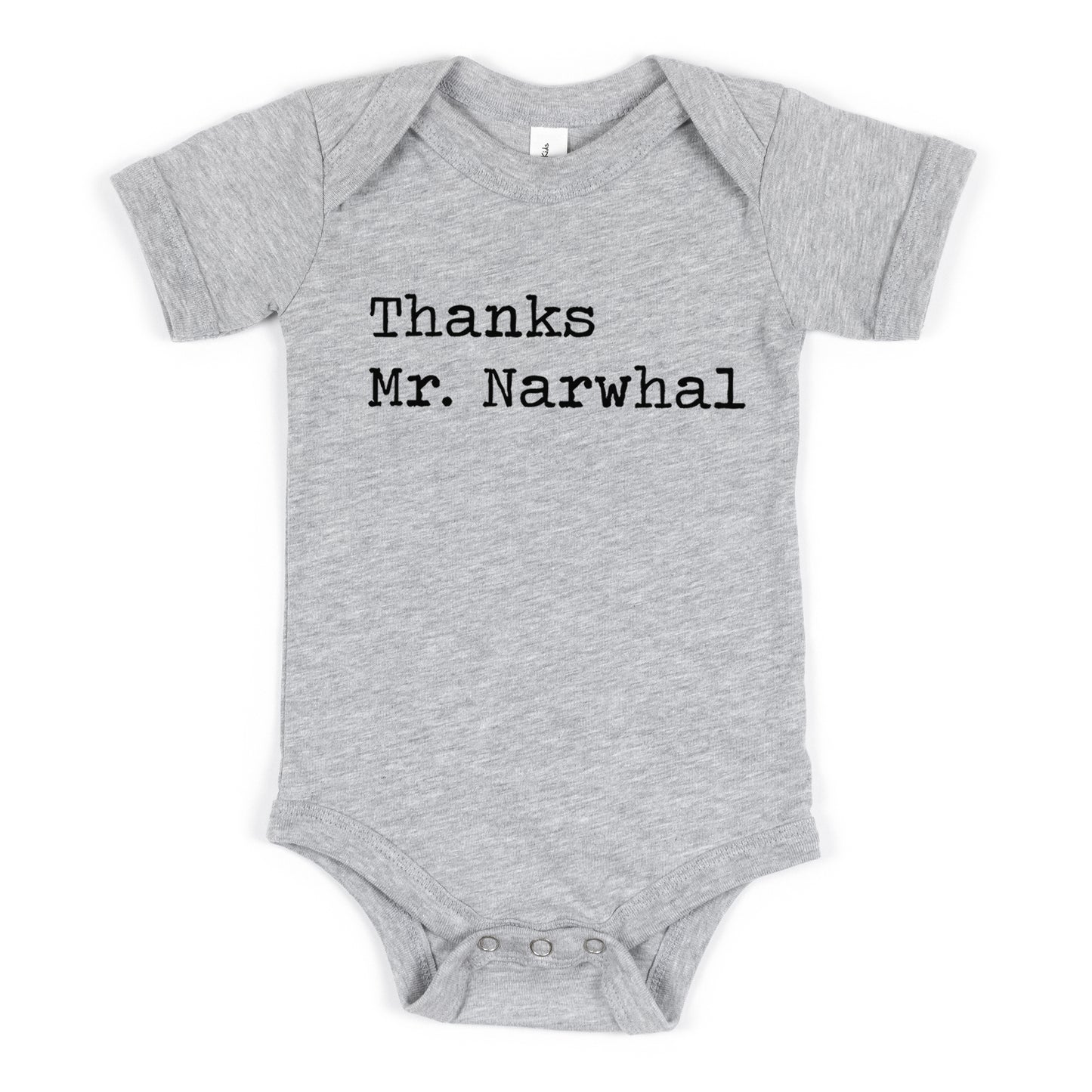 Thanks Mr Narwhal - Short Sleeve Kids Shirt