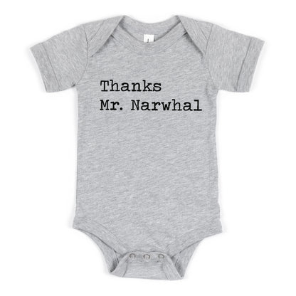 Thanks Mr Narwhal - Short Sleeve Kids Shirt