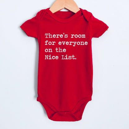 There's Room For Everyone on The Nice List - Short Sleeve Kids Shirt