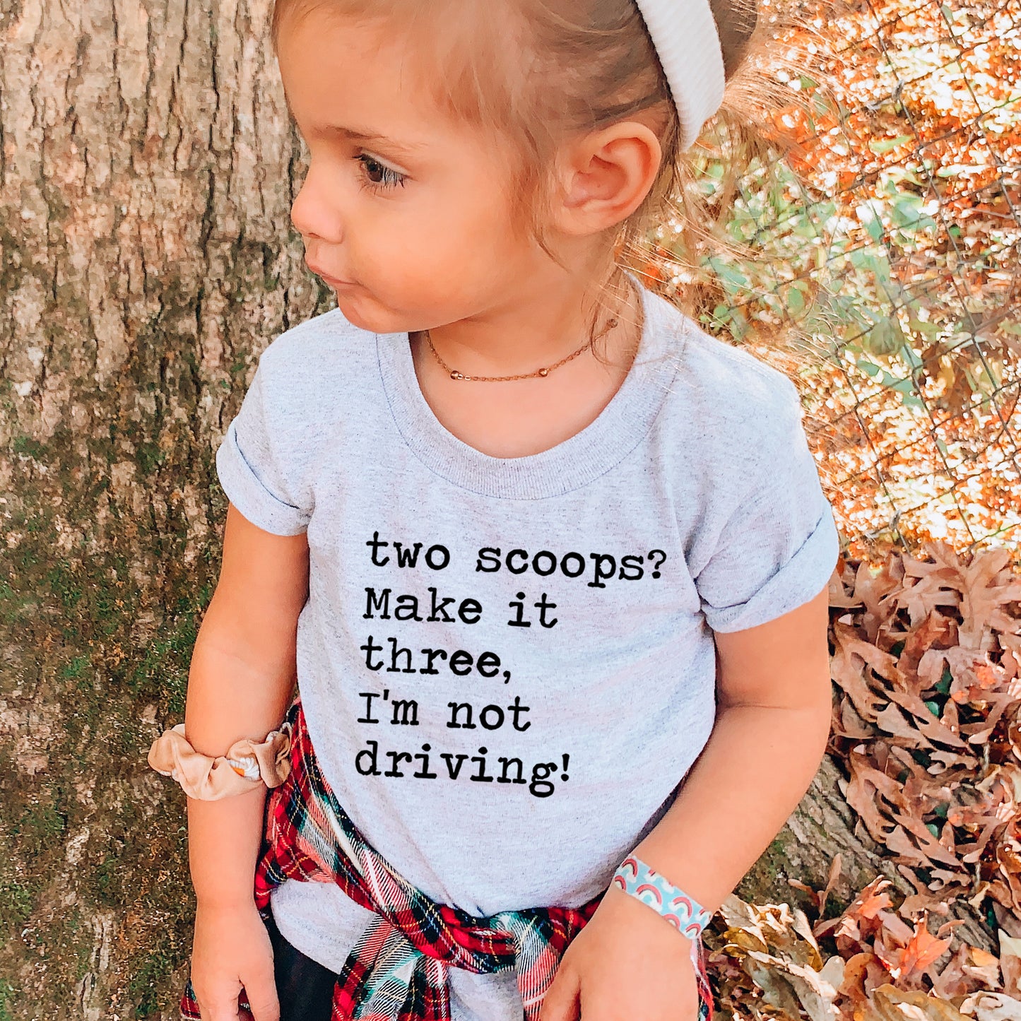 Two Scoops Make It Three I'm Not Driving - Short Sleeve Kids Shirt